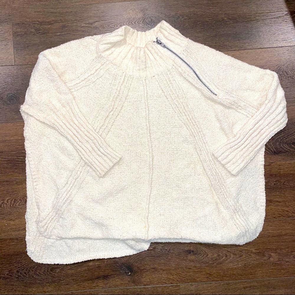 Free people poncho sweater